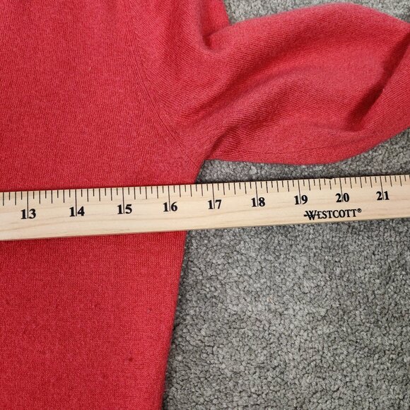 Saks Fifth Avenue Women's Sweater Size M Peach Color Silk Cashmere Casual Office - Picture 5 of 6